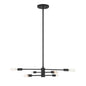 Lyrique 6-Light Chandelier in Matte Black Matte Black