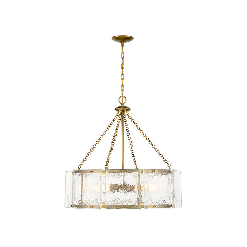 Genry 5-Light Pendant in Warm Brass
