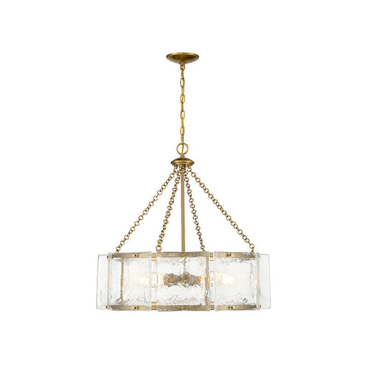 Genry 5-Light Pendant in Warm Brass