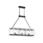 Genry 3-Light Linear Chandelier in Matte Black Matte Black