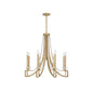 Helen 8-Light Chandelier in Warm Brass Warm Brass