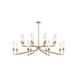 Baker 16-Light Chandelier in Warm Brass Warm Brass