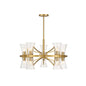 Bennington 10-Light Chandelier in Warm Brass Warm Brass