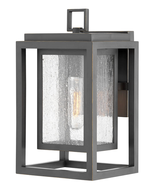 Republic Small Wall Mount Lantern In Light Bronze Finish