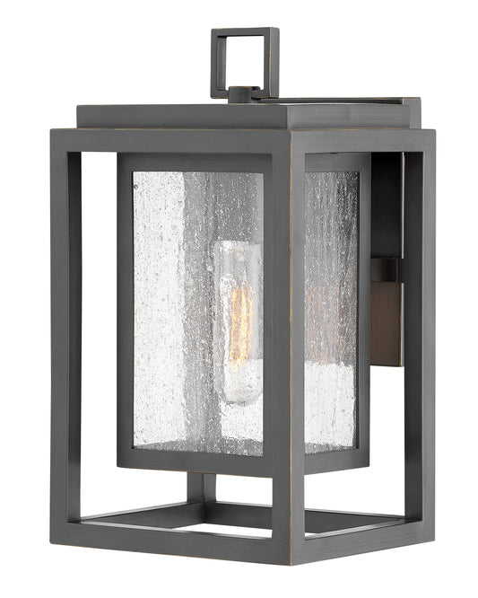 Republic Small Wall Mount Lantern In Light Bronze Finish