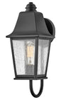 Kingston Medium Wall Mount Lantern In Black Finish