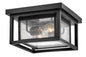 Republic Small Flush Mount In Black Finish