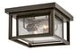 Republic Small Flush Mount In Light Bronze Finish
