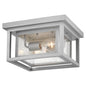 Republic Small Flush Mount In Silver Finish
