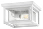 Republic Small Flush Mount In White Finish