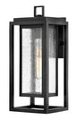 Republic Medium Wall Mount Lantern In Black Finish