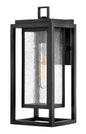 Republic Medium Wall Mount Lantern 12v In Black Finish