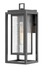 Republic Medium Wall Mount Lantern In Light Bronze Finish