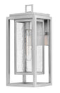 Republic Medium Wall Mount Lantern In Silver Finish