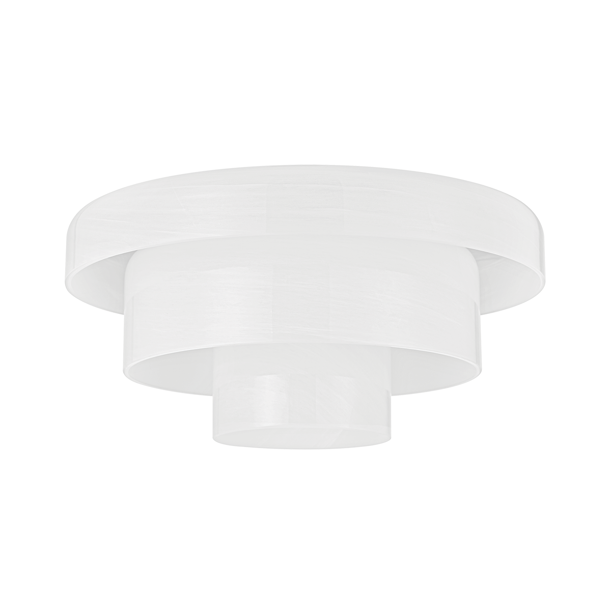 PORT RICHMOND Flush Mount with Aged Brass Finish