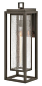 Republic Large Wall Mount Lantern In Light Bronze Finish