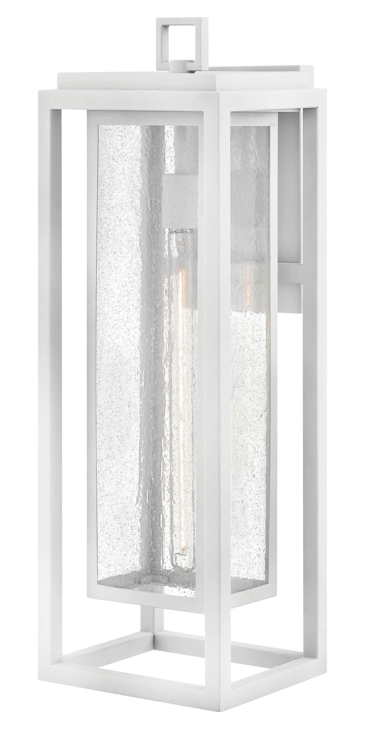 Republic Large Wall Mount Lantern In White Finish