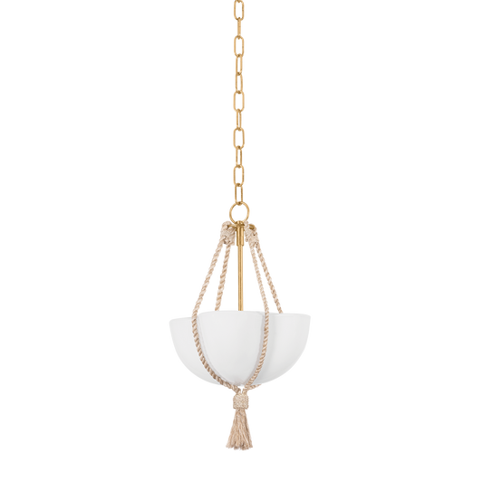 AMBERLEY Pendant with VINTAGE GOLD LEAF Finish