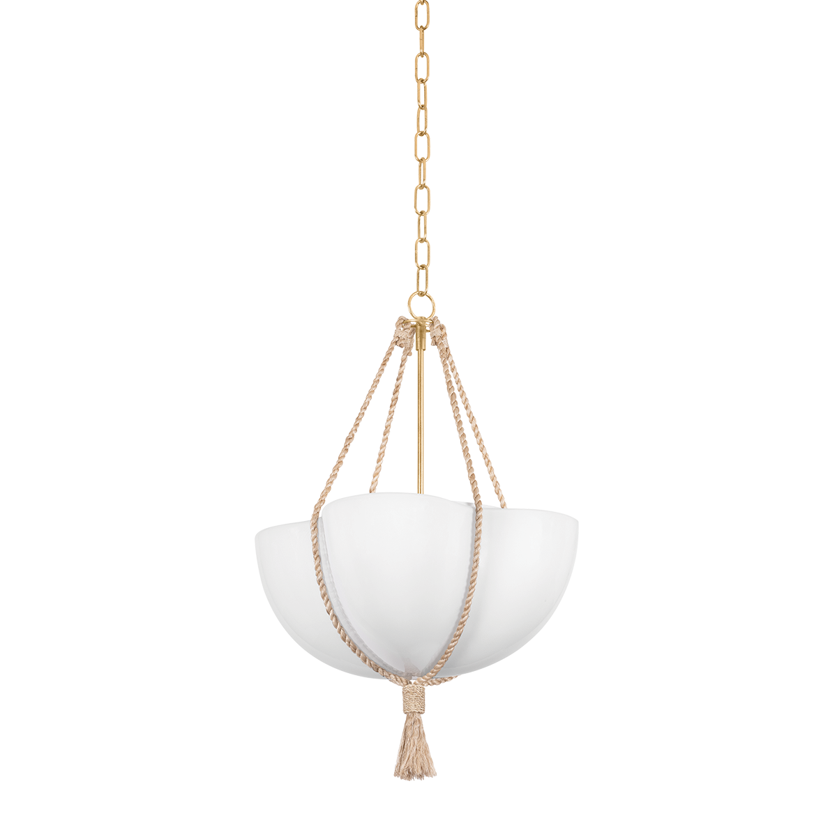 AMBERLEY Pendant with VINTAGE GOLD LEAF Finish
