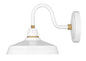 Foundry Classic Small Gooseneck Barn Light In White Finish