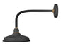 Foundry Classic Medium Straight Arm Barn Light In Black Finish
