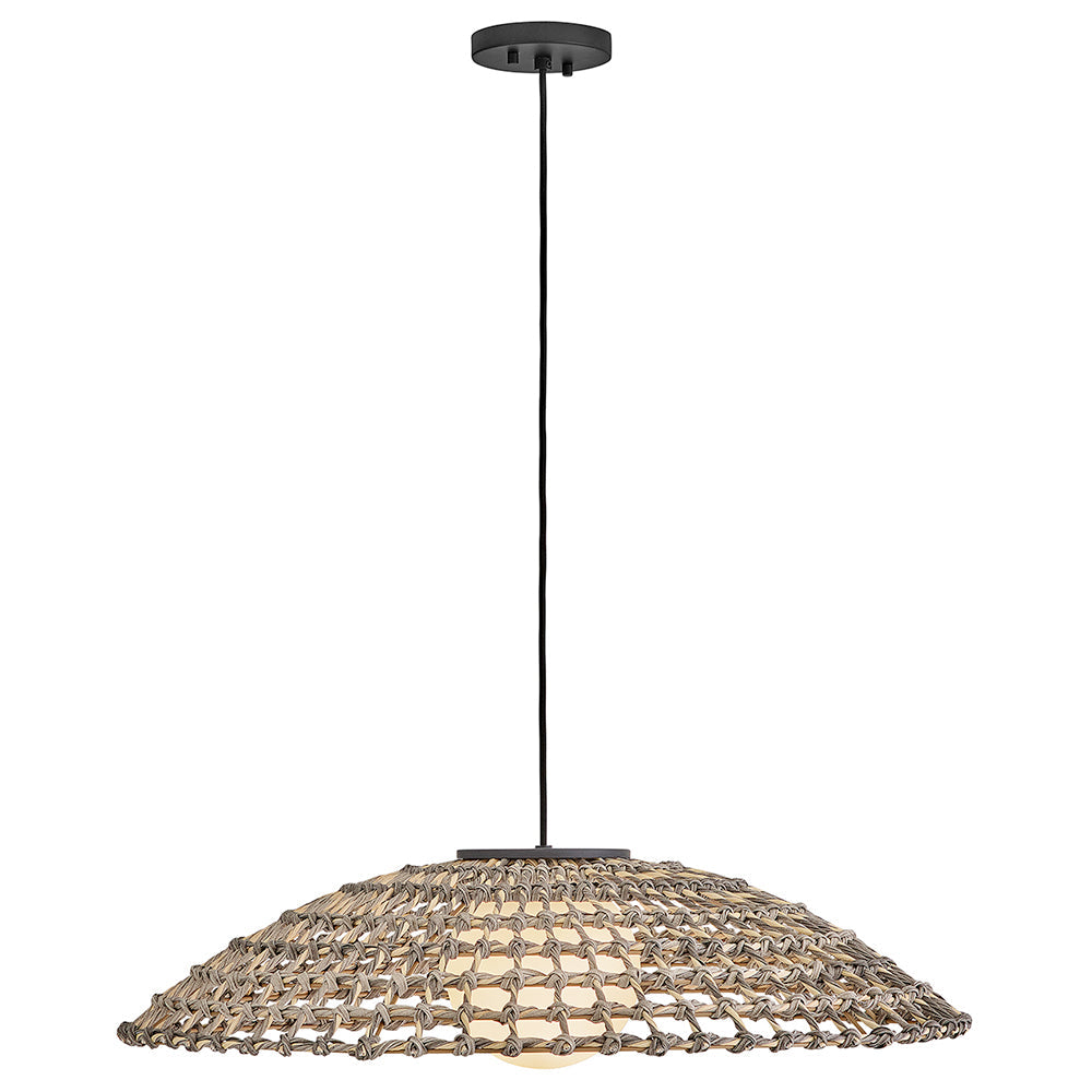 Arlen Large Hanging Pendant In Black Finish