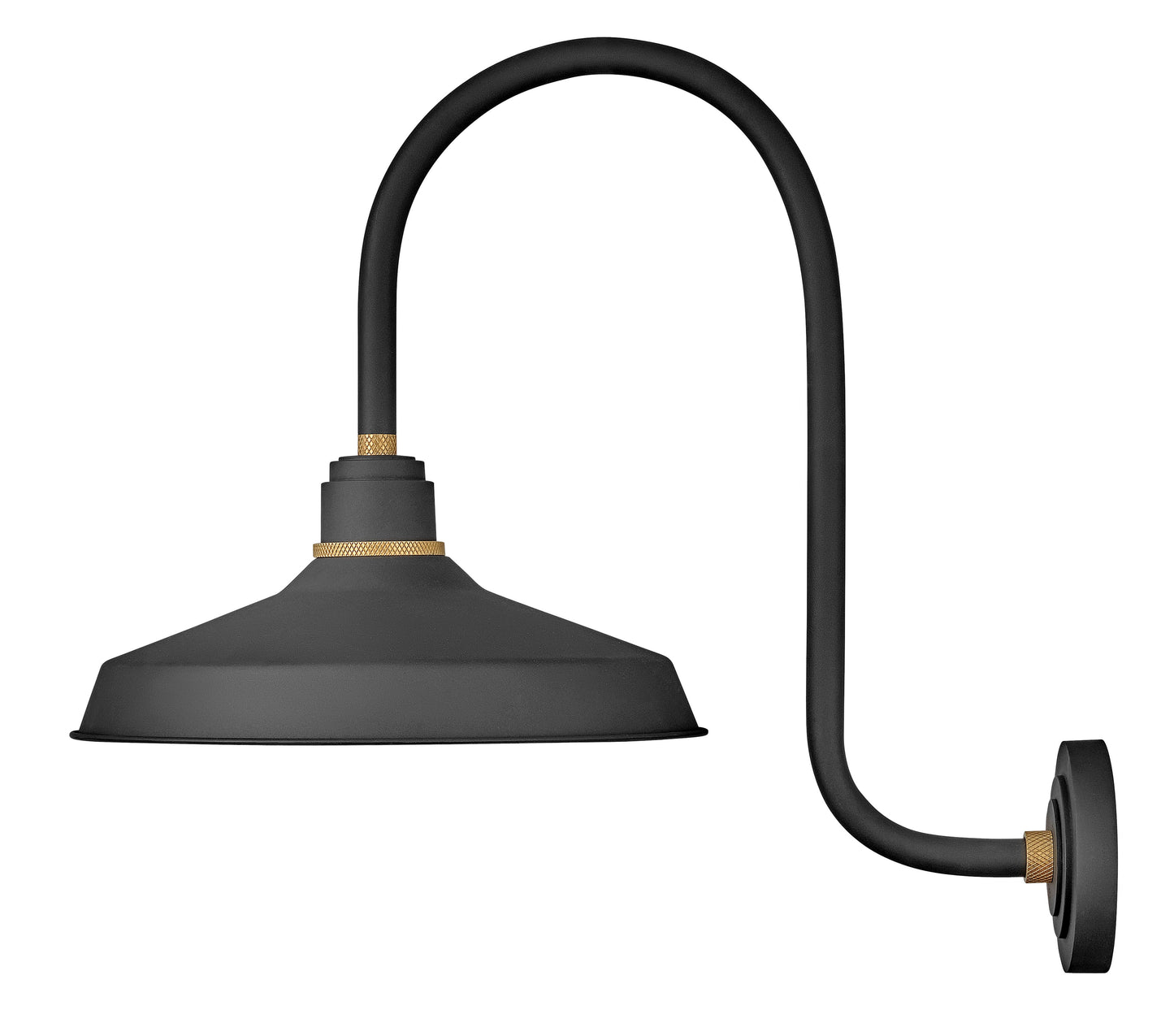 Foundry Classic Large Tall Gooseneck Barn Light In Black Finish
