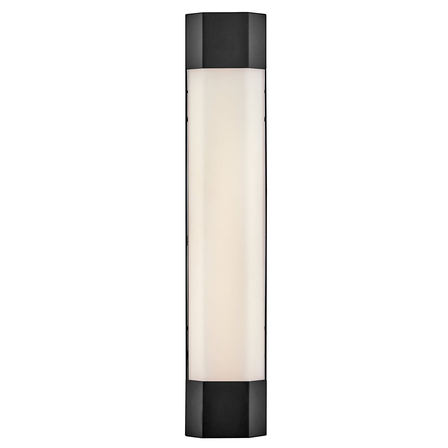 Facet Large Wall Mount Lantern In Black Finish