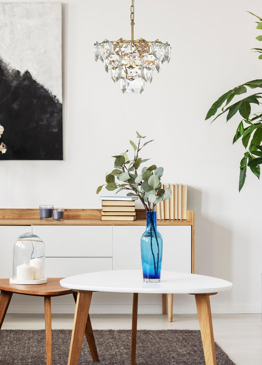 Adaline 16 inch Chandelier in Satin Gold