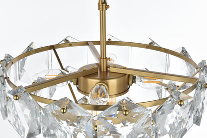 Adaline 16 inch Chandelier in Satin Gold