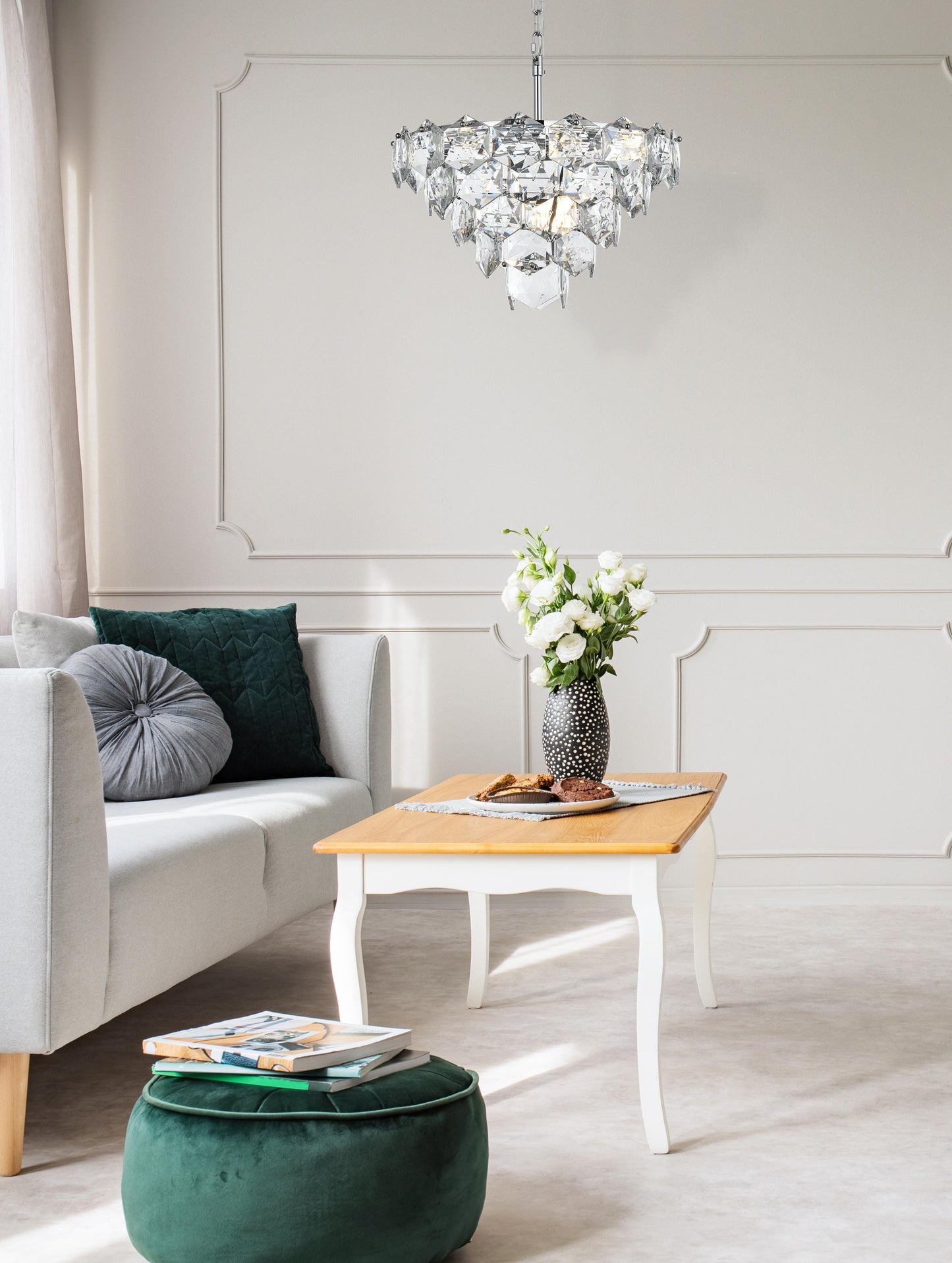 Adaline 20 inch Chandelier in Chrome