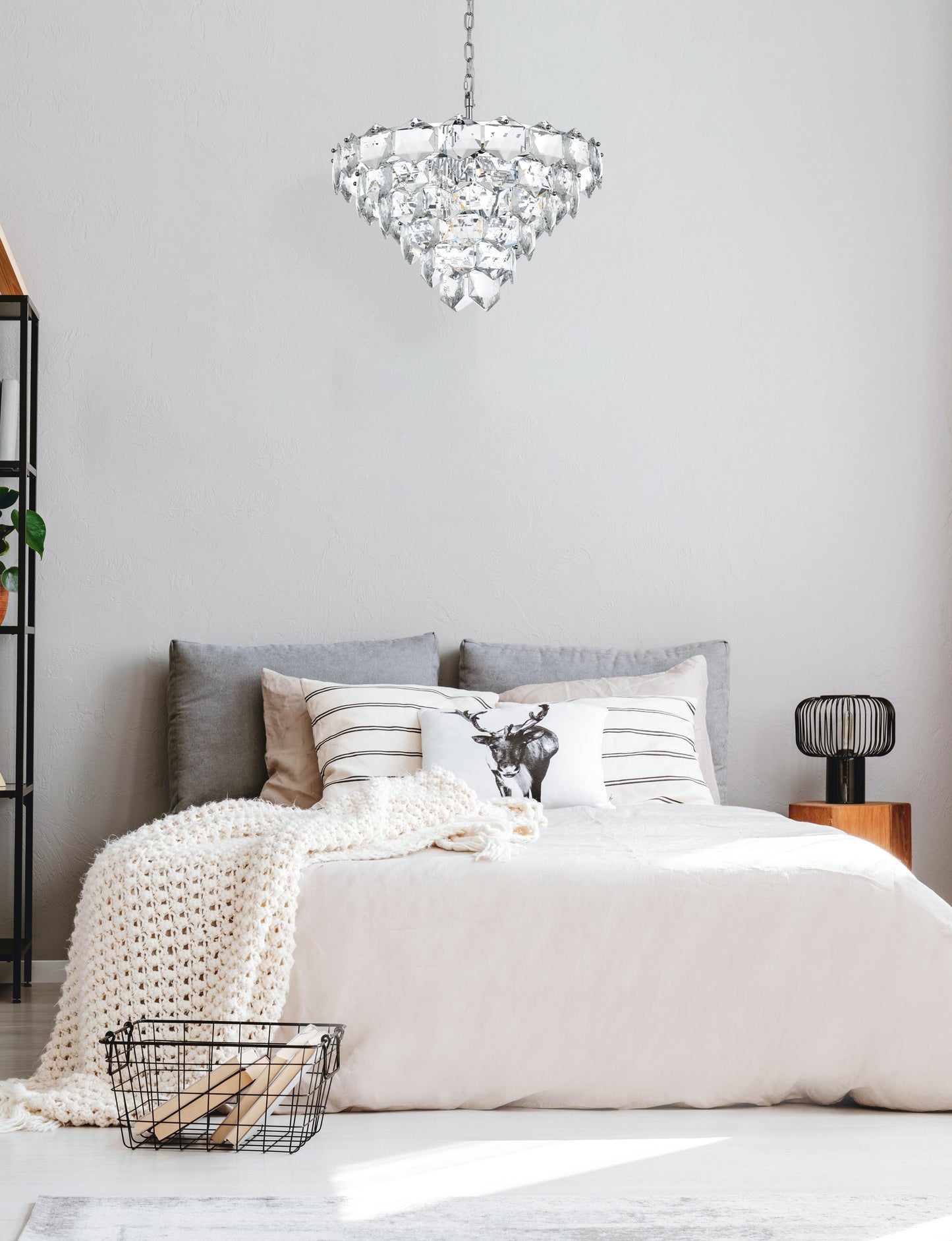 Adaline 24 inch Chandelier in Chrome