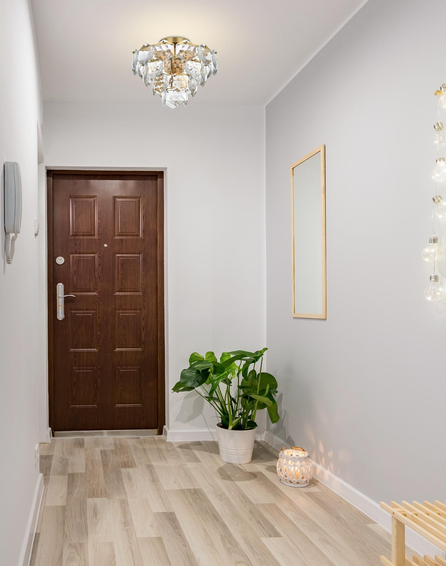 Adaline 16 inch Flush Mount in Satin Gold