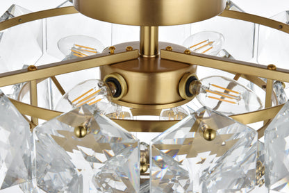 Adaline 16 inch Flush Mount in Satin Gold