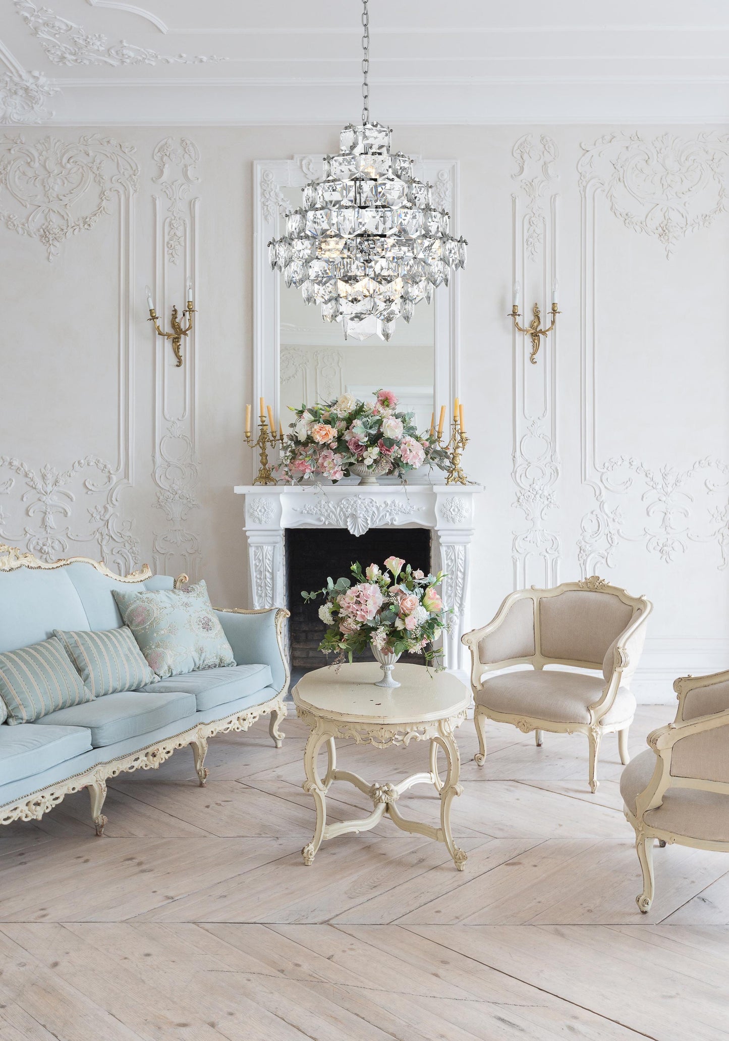 Adaline 24 inch Chandelier in Chrome