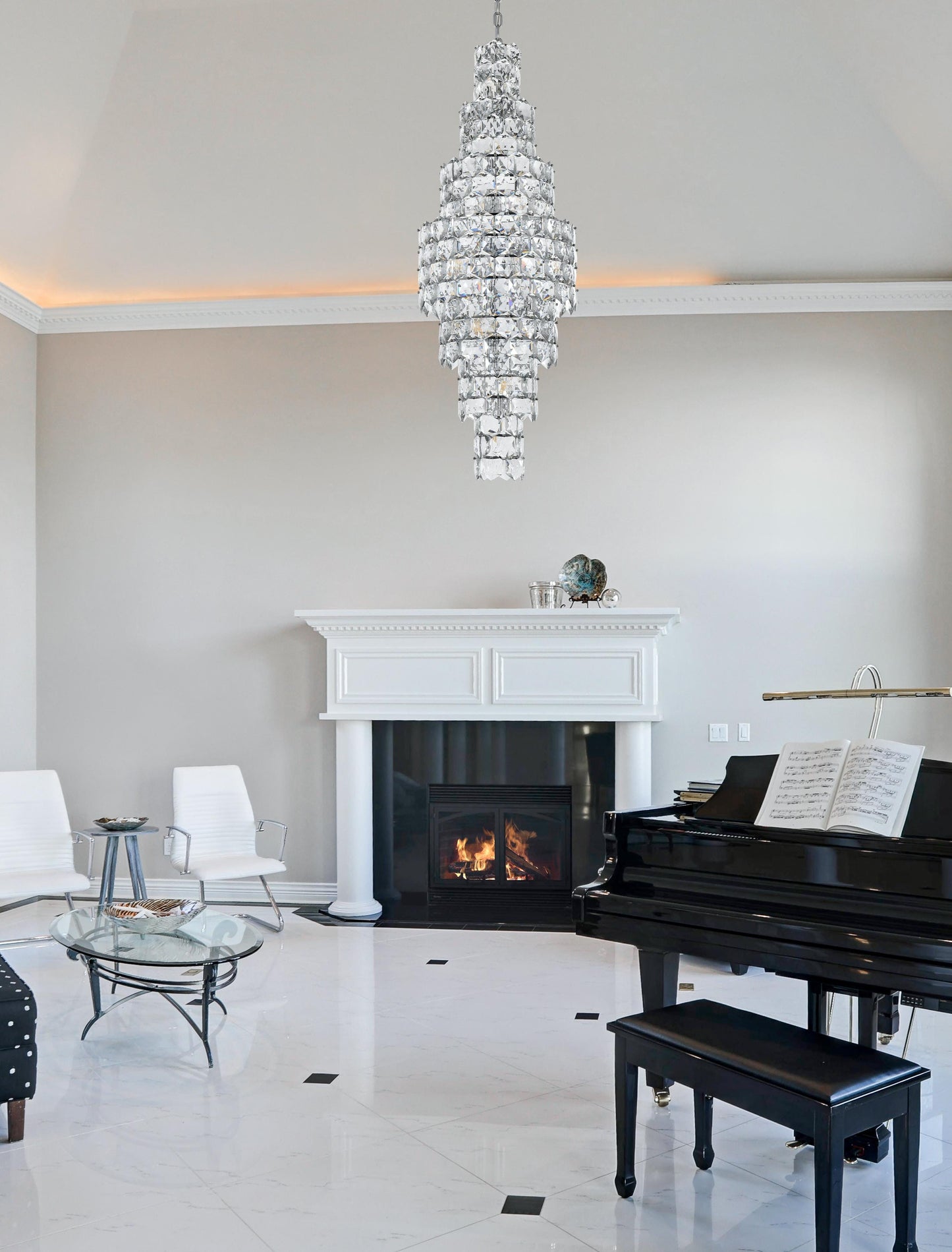 Adaline 24 inch Chandelier in Chrome