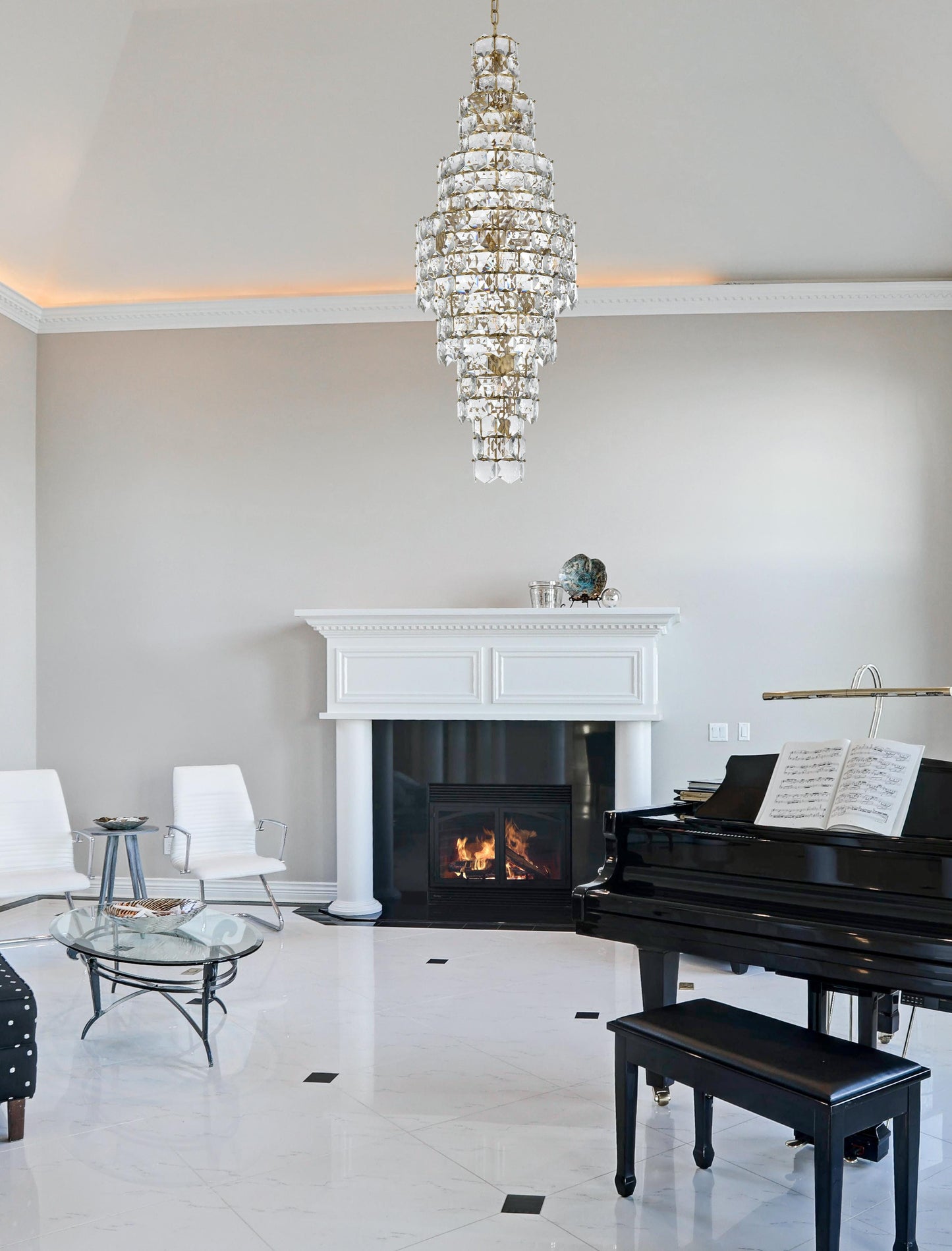 Adaline 24 inch Chandelier in Satin Gold