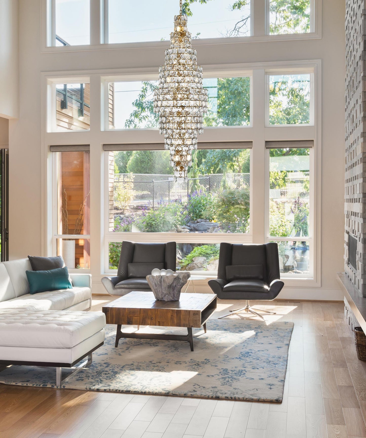 Adaline 30 inch Chandelier in Satin Gold