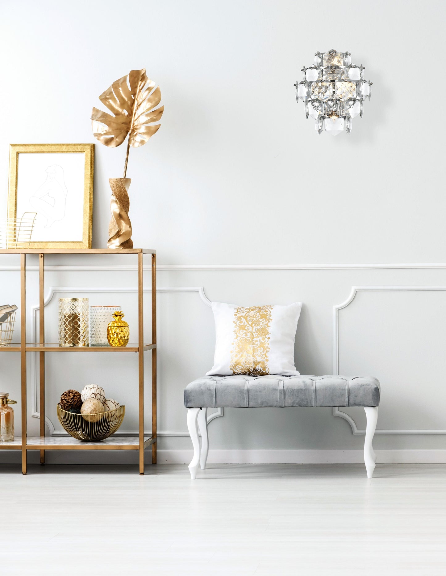 Adaline 14 inch Wall Sconce in Chrome