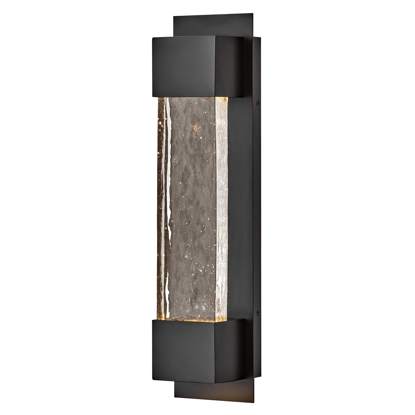 Rune Medium Wall Mount Lantern In Black Finish