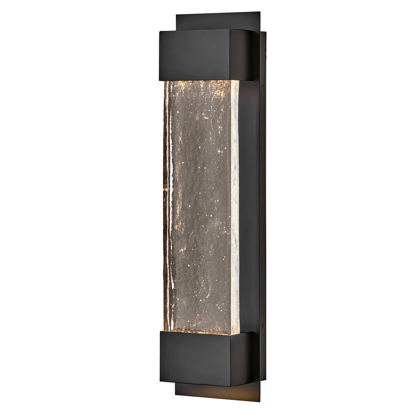 Rune Large Wall Mount Lantern In Black Finish