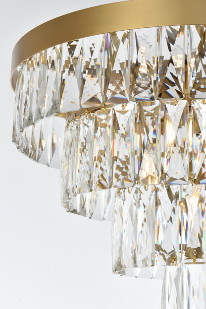 Josephine 20 inch Round Chandelier in Satin Gold