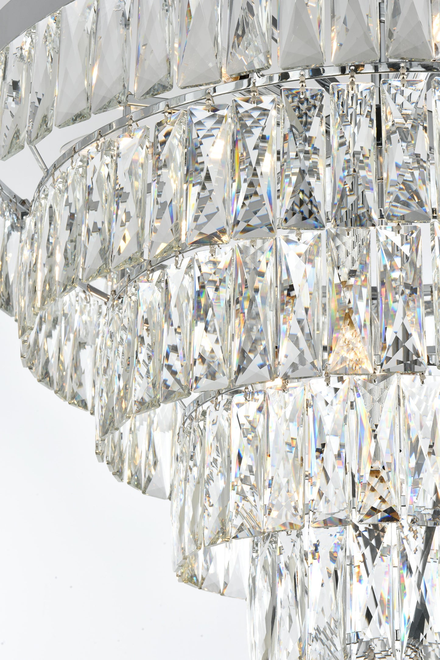 Josephine 27 inch Round Chandelier in Chrome