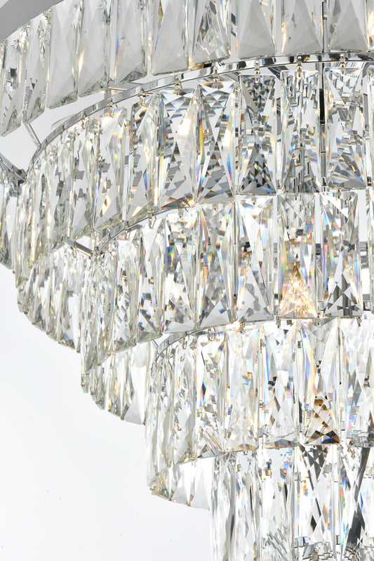 Josephine 27 inch Round Chandelier in Chrome