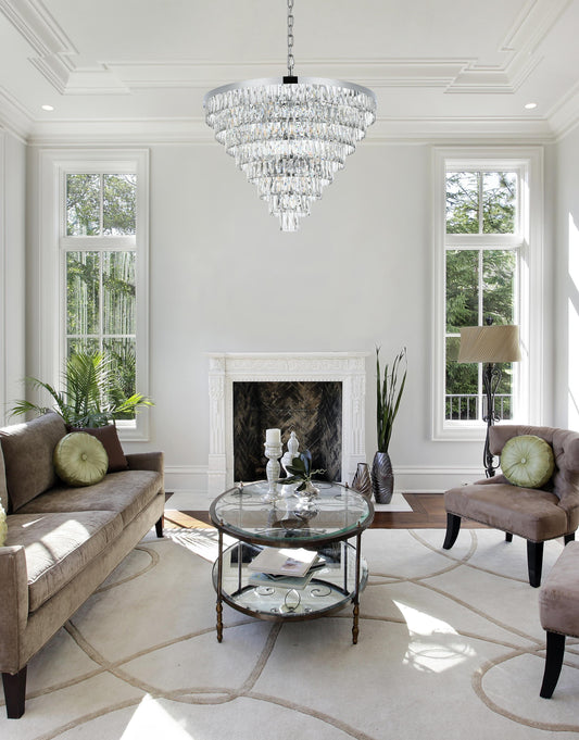 Josephine 36 inch Round Chandelier in Chrome