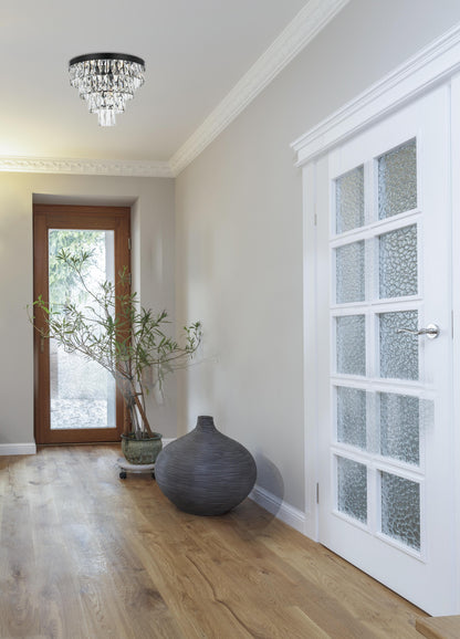 Josephine 18 inch Flush Mount in Black