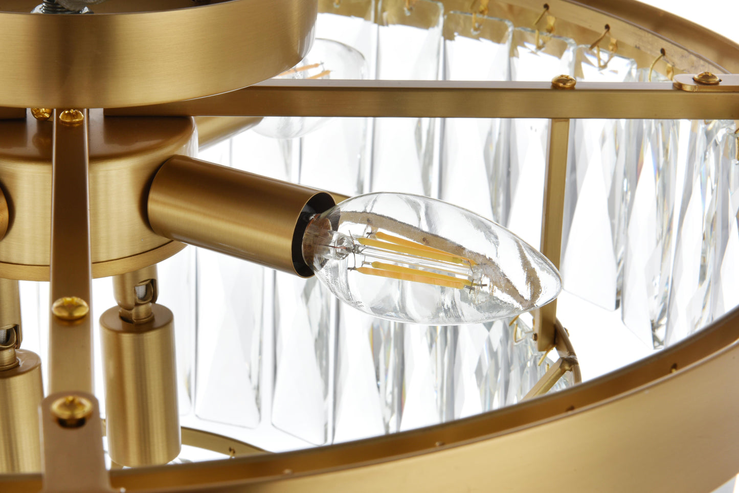 Josephine 18 inch Flush Mount in Satin Gold