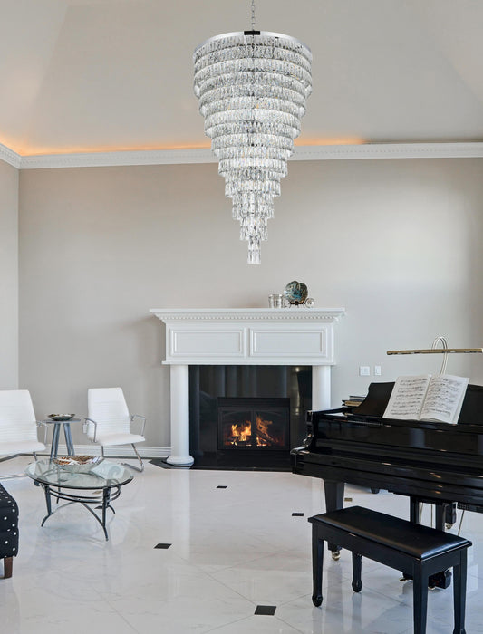 Josephine 41 inch Rectangular Chandelier in Chrome