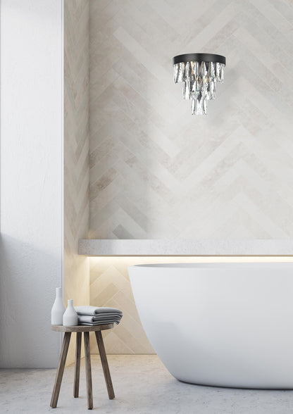 Josephine 10 inch Wall Sconce in Black