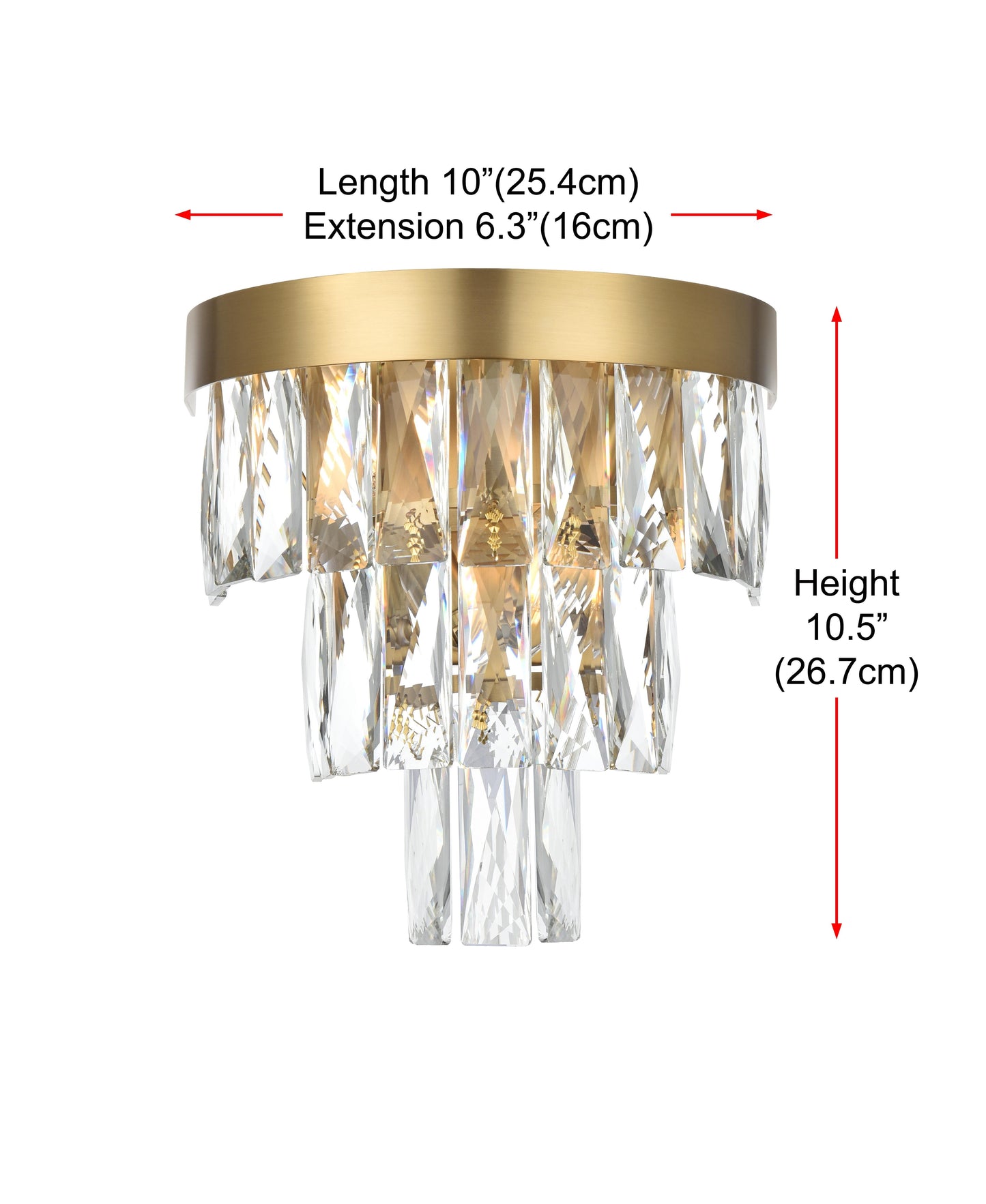 Josephine 10 inch Wall Sconce in Satin Gold